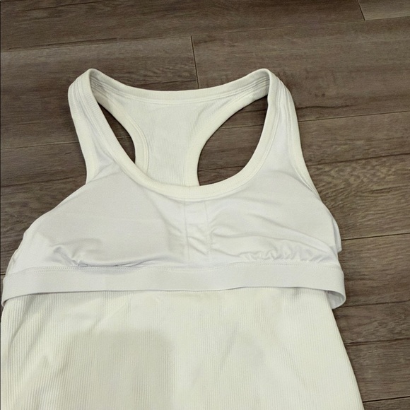 ALL ACCESS White Ribbed Tank Top - Picture 4 of 5